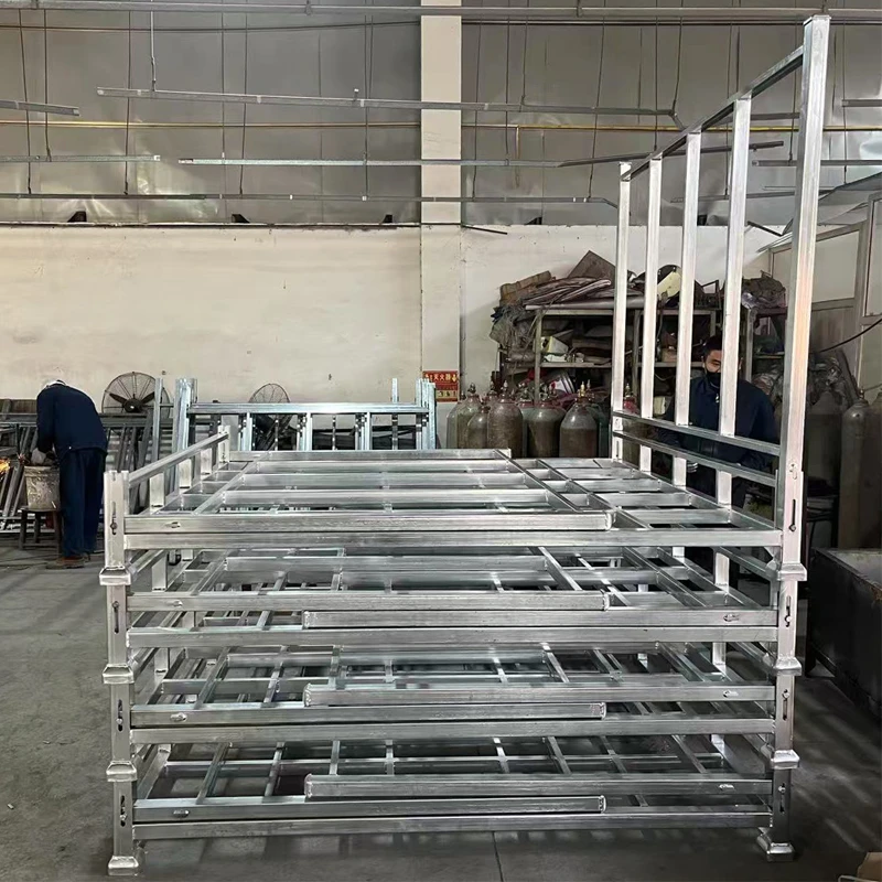 Collapsible Galvanized Stack Rack